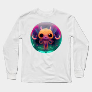 Cute Chthulhu in a bubble Long Sleeve T-Shirt